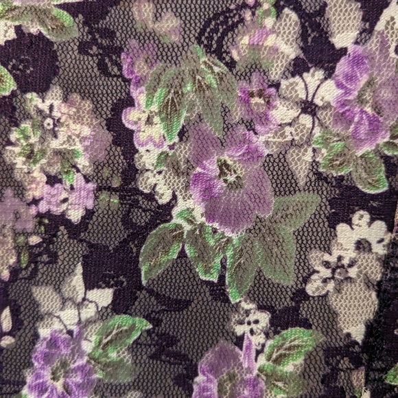 Minidress by freeway M purple floral, fully lined - Picture 5 of 8